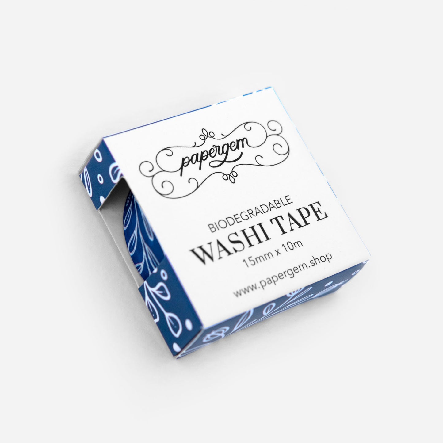 "Blue Winter" Biodegradable Washi Tape