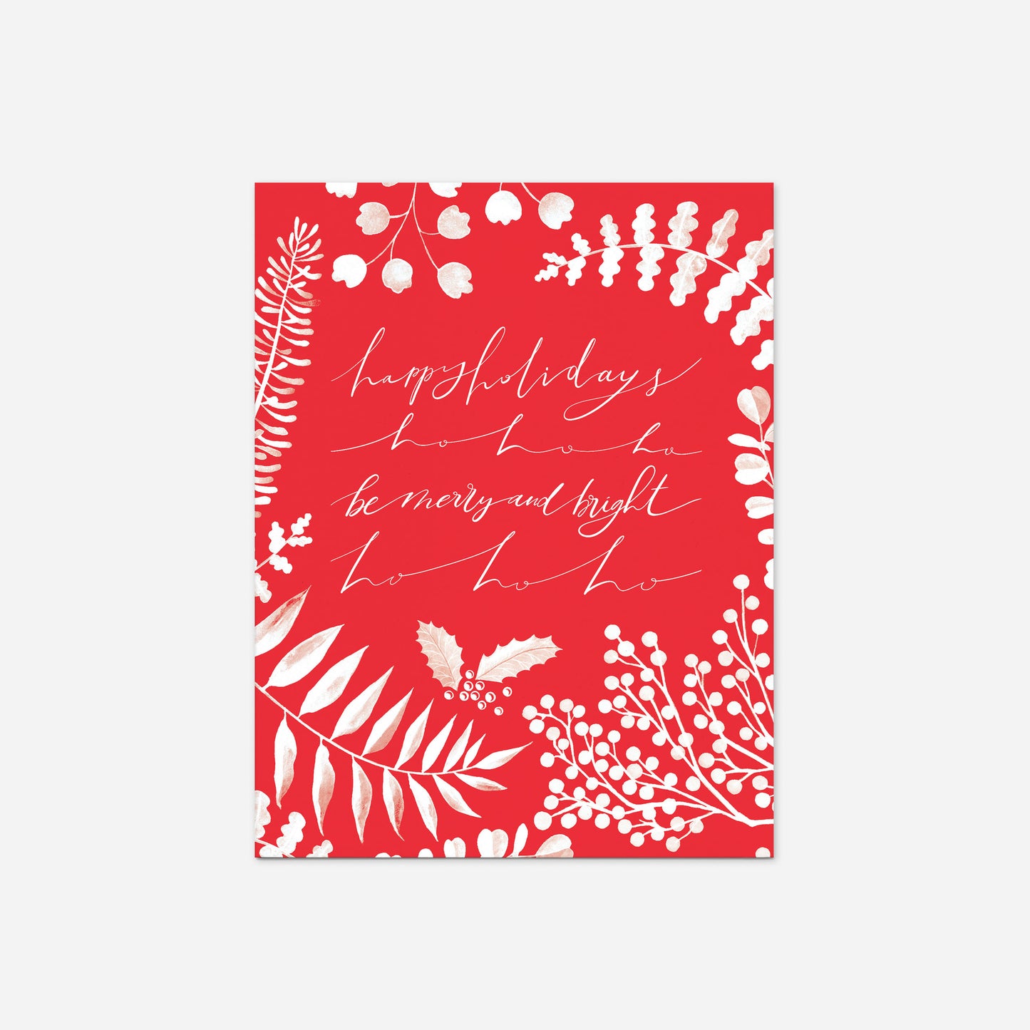 Set of 8 "Happy Holidays" Greeting Cards