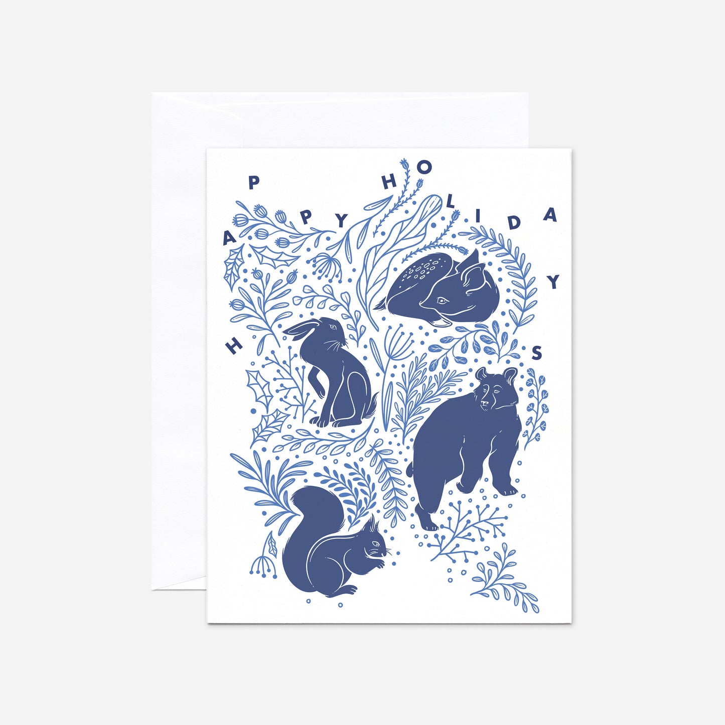 Set of 8 "Winter Animals" Greeting Cards