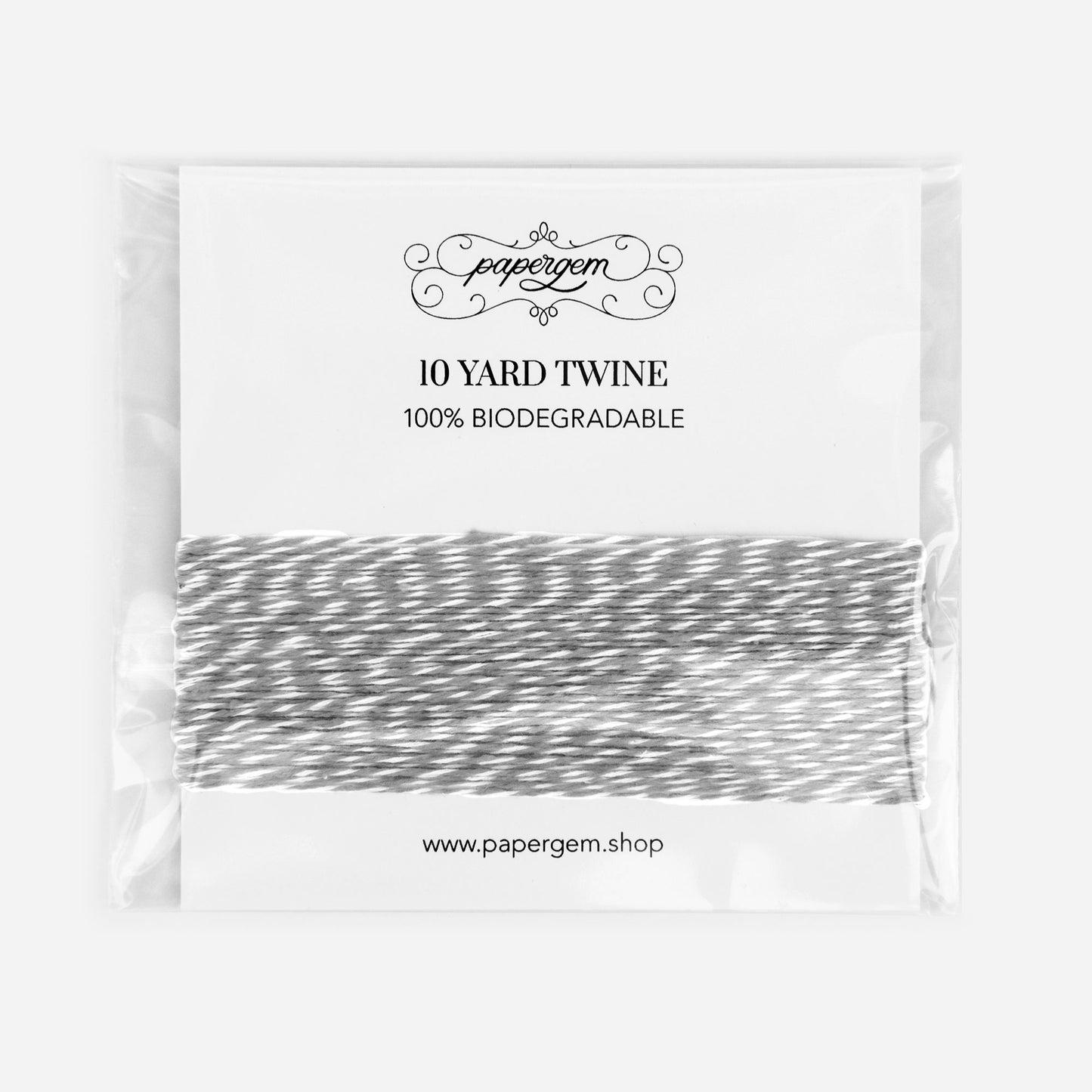 Misty Grey Biodegradable Twine