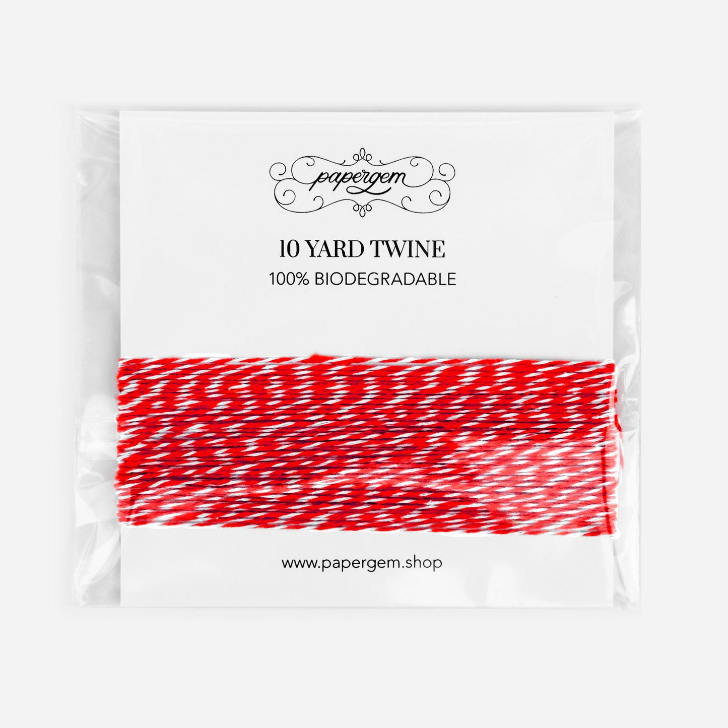 Festive Red Biodegradable Twine