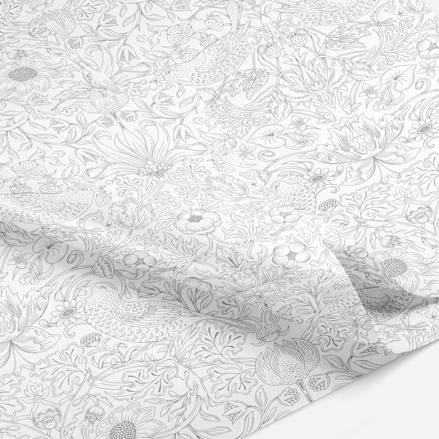 "Silver Strawberry Thief" Tissue Paper