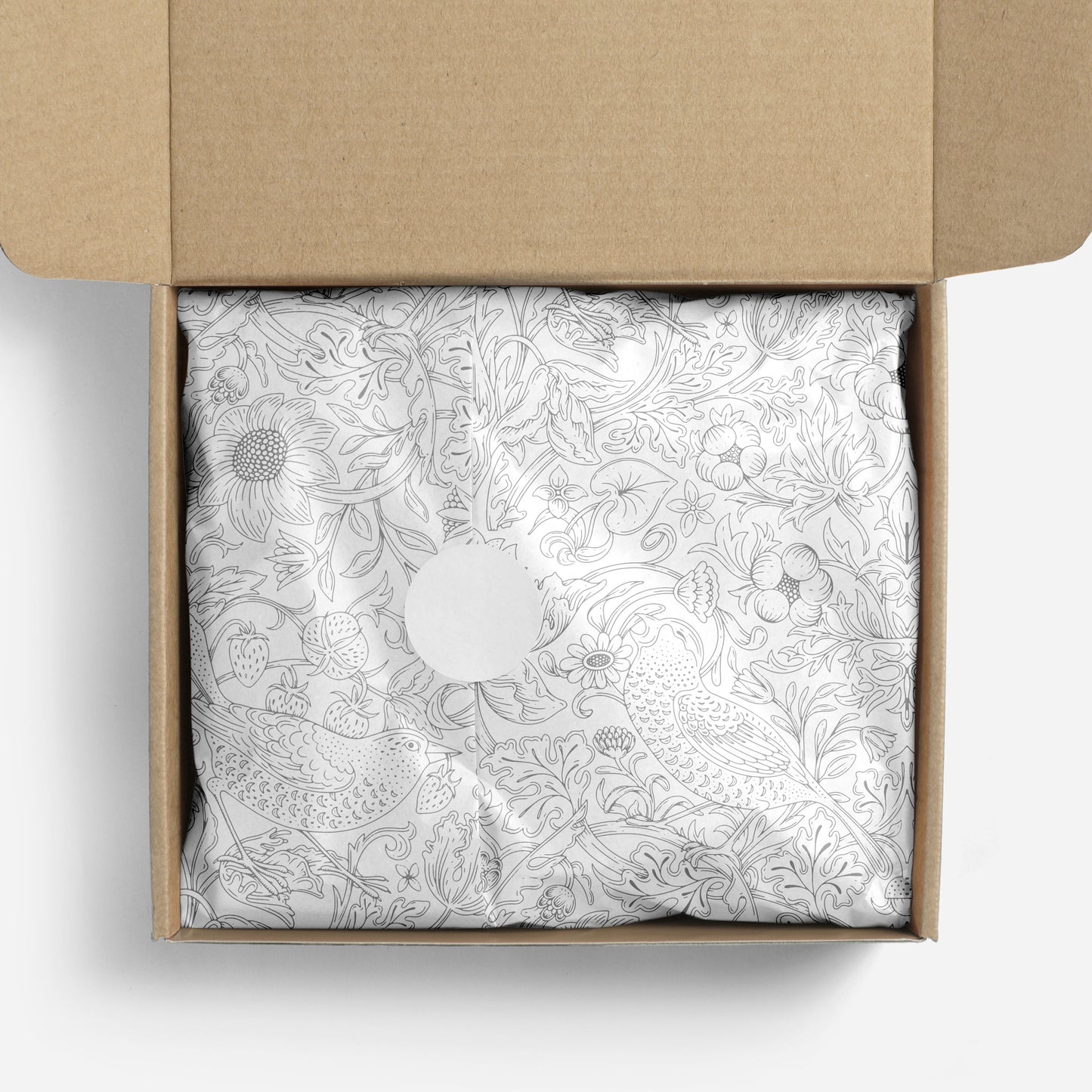 "Silver Strawberry Thief" Tissue Paper