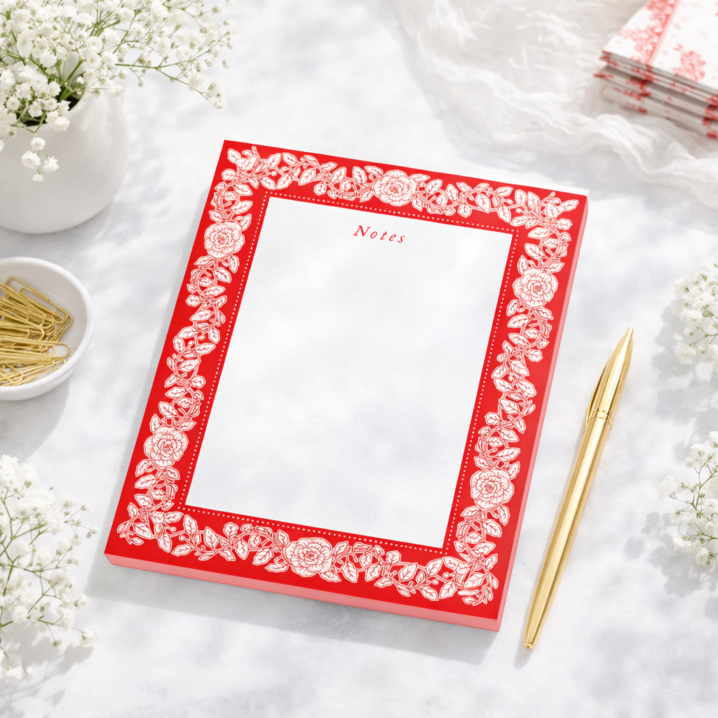 Red Roses Notepad
