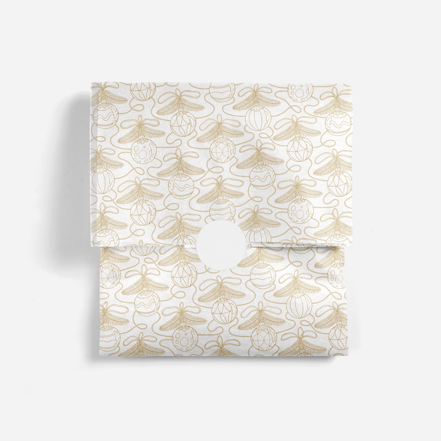 "Golden Christmas Ornaments" Tissue Paper