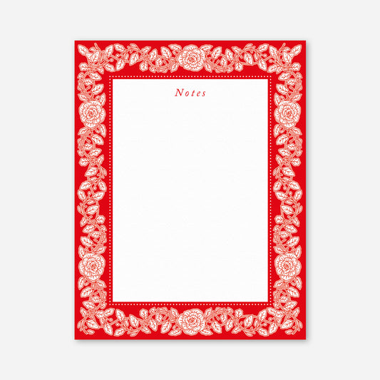 Red Roses Notepad