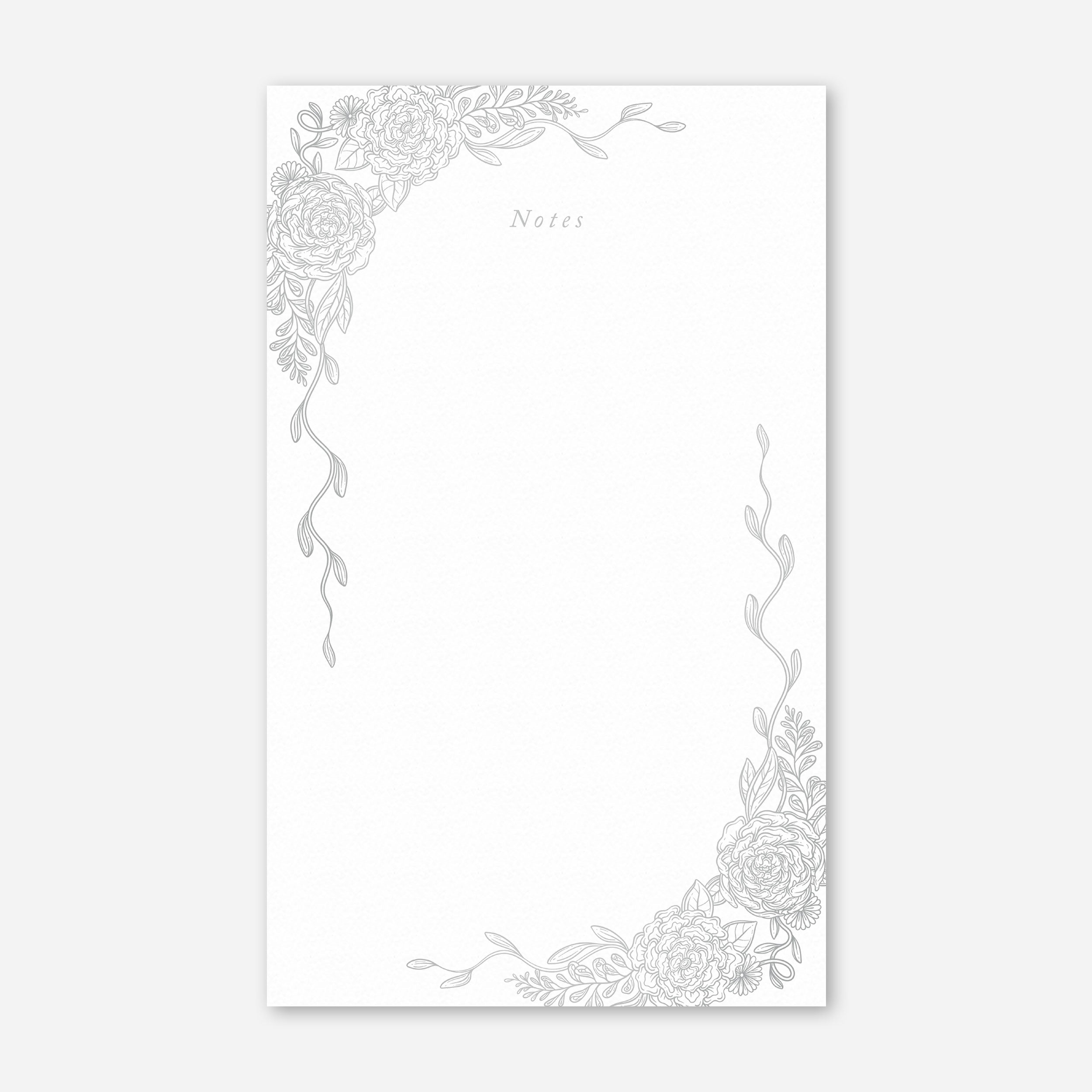 Silver Notepad Silver Notes Notepad – Papergem