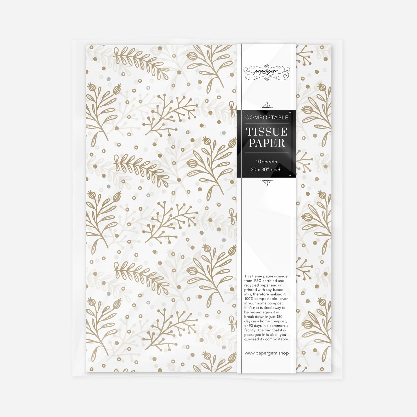 Golden Winter Florals