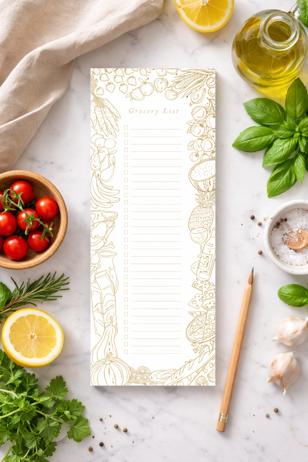 Grocery List Notepad