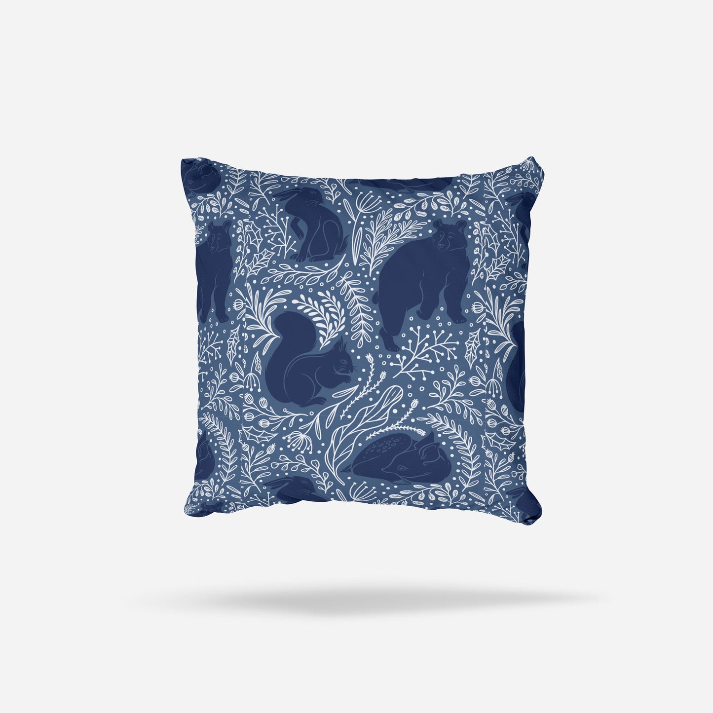 "Winter Animals" Square Pillow