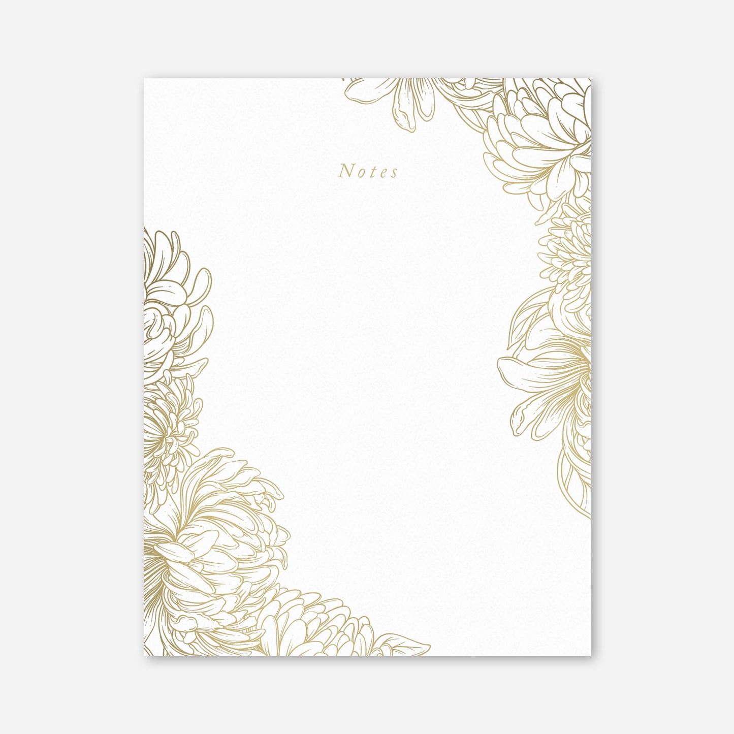 Golden Peonies Notepad