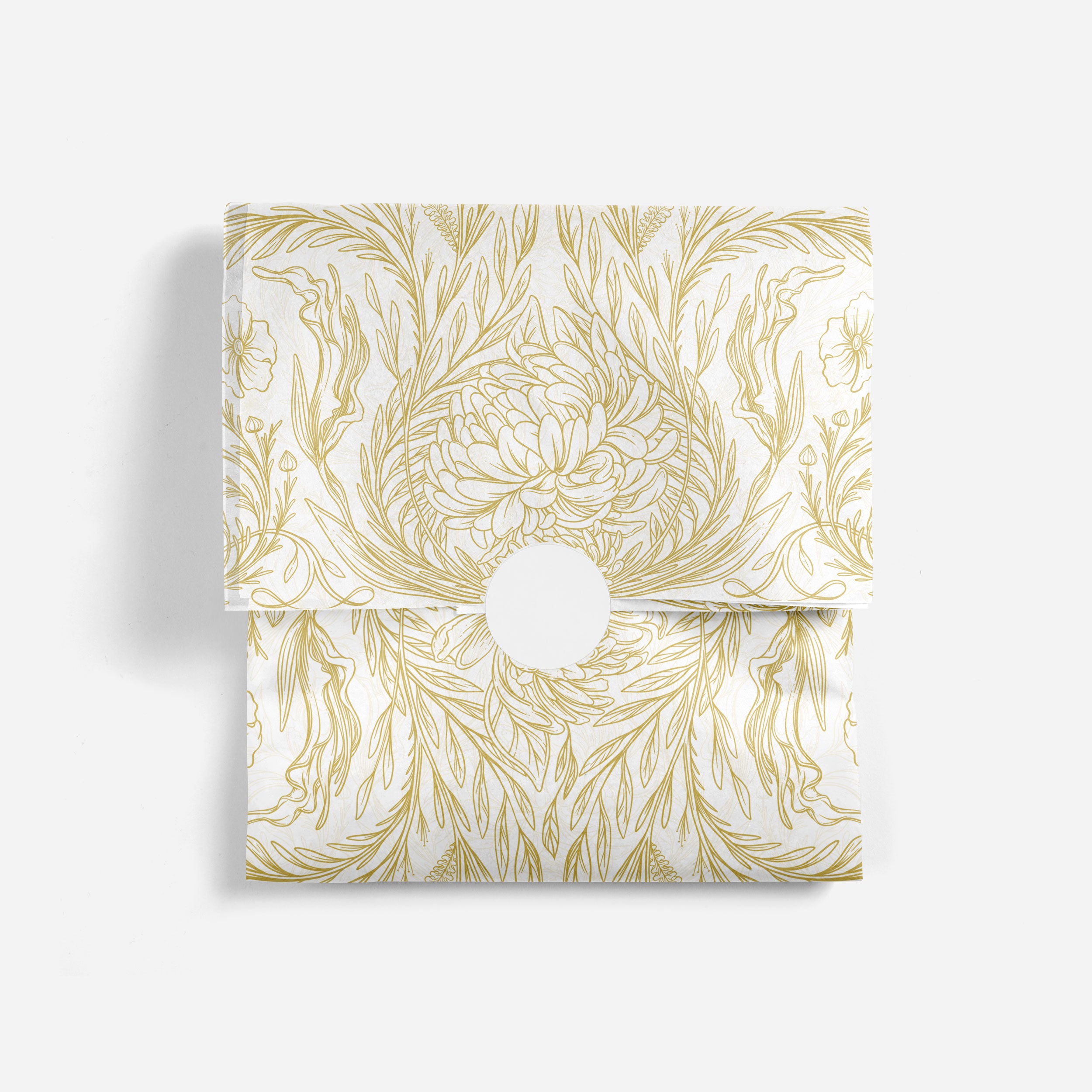 Golden Winter Florals Tissue Paper – Papergem