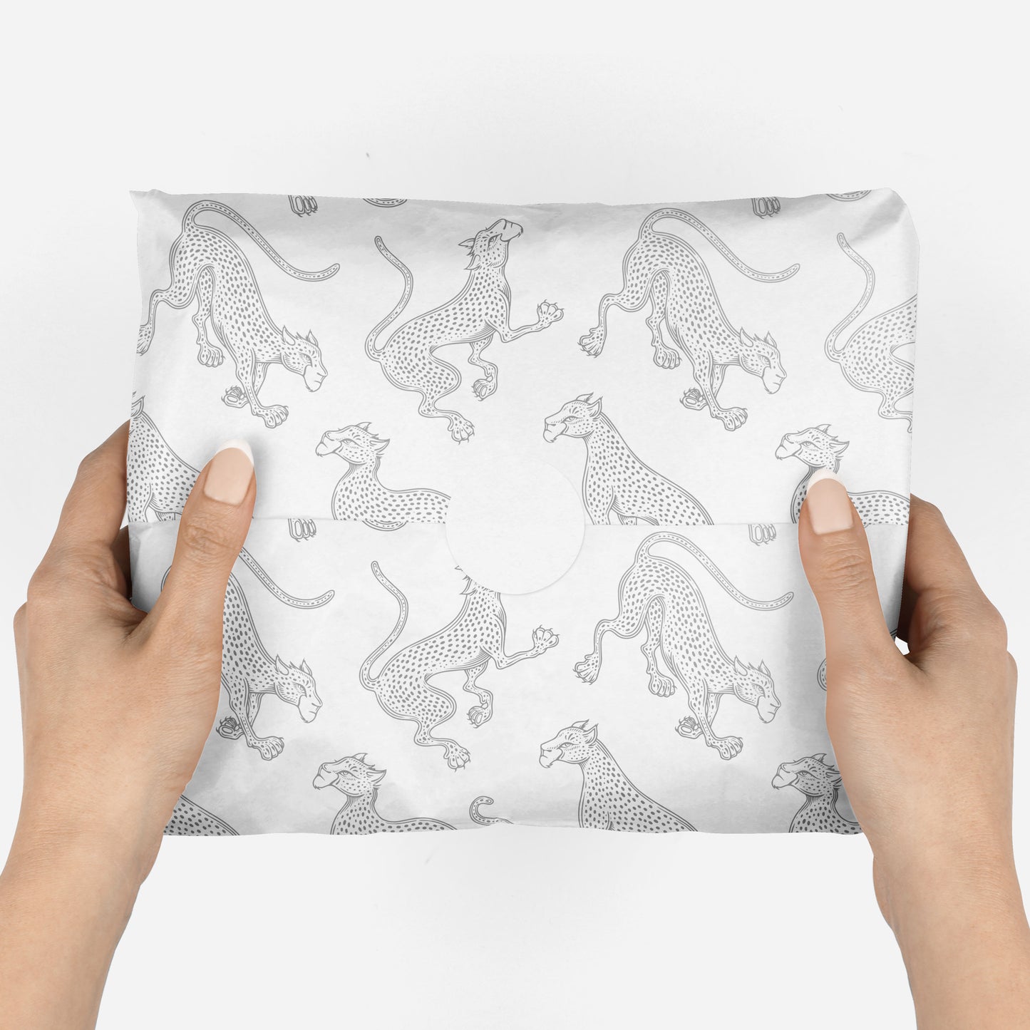"Silver Cheetahs" Tissue Paper