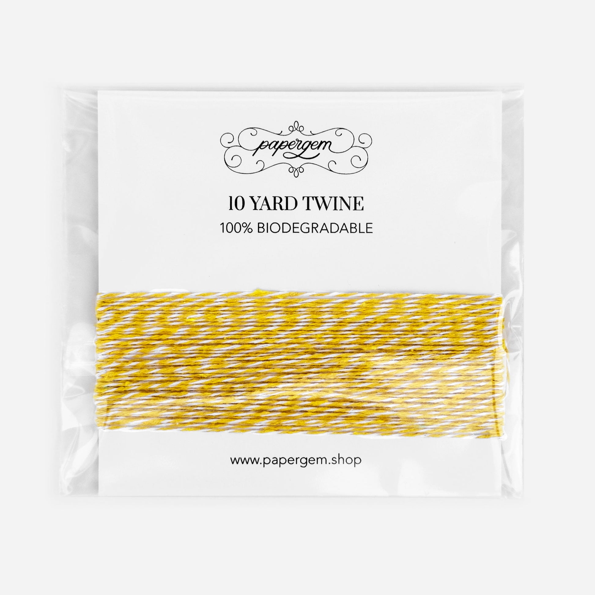 Starry Yellow Biodegradable Twine – Papergem
